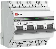 Выключатель автоматический EKF PROxima ВА47-63 4п 2А C 4.5кА картинка